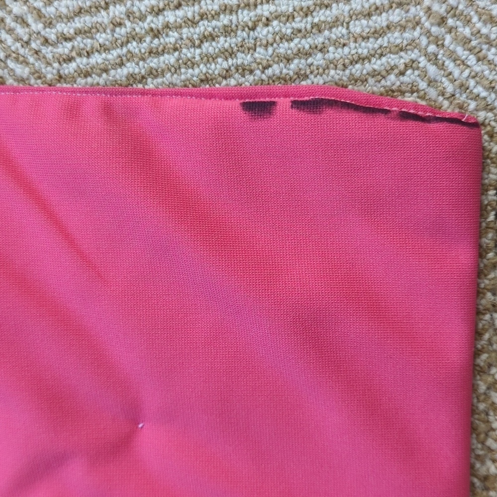 Vintage Handmade 60s/70s Girlie Pink Floral Polyester Floral Throw Blanket Quilt - Picture 5 of 5